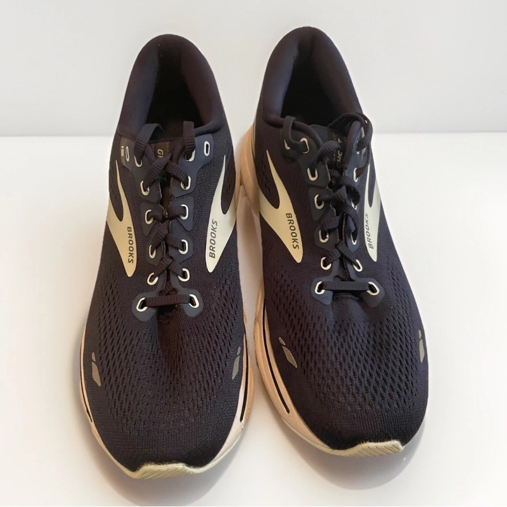 BROOKS Ghost 15 Mens Shoes Sz 11.5 Running Athletic Navy Blue Lace-Up Sneakers